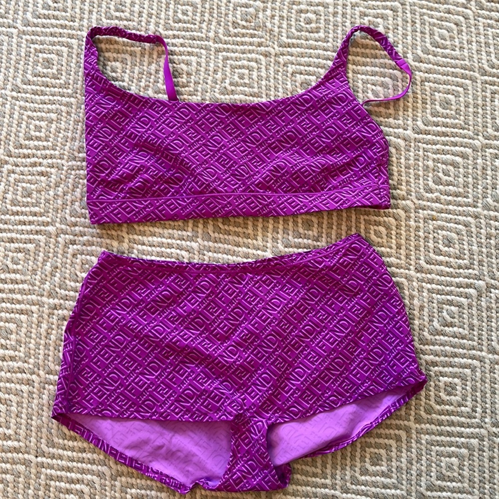 NEW Fendi x SKIMS scoop bralette AND boy short, S